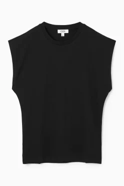 COS WAISTED CAP-SLEEVE T-SHIRT-Women T-Shirts | Tops