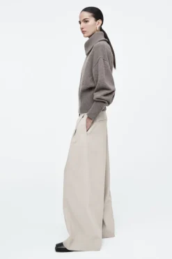 COS WAISTED KNITTED WOOL BOMBER JACKET-Women Coats & Jackets | Sweaters & Cardigans