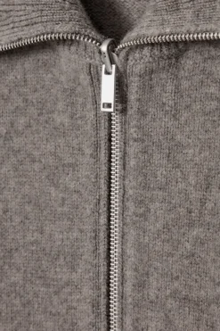 COS WAISTED KNITTED WOOL BOMBER JACKET-Women Coats & Jackets | Sweaters & Cardigans
