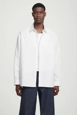 COS WIDE OVERSIZED COTTON OXFORD SHIRT- Shirts