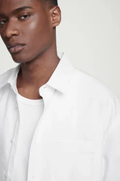 COS WIDE OVERSIZED COTTON OXFORD SHIRT- Shirts