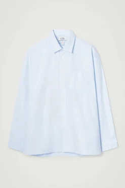 COS WIDE OVERSIZED COTTON OXFORD SHIRT- Shirts