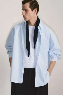 COS WIDE OVERSIZED COTTON OXFORD SHIRT- Shirts