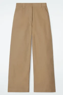 COS WIDE-LEG CANVAS UTILITY PANTS-Women Pants