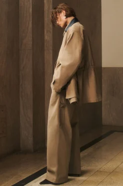COS WIDE-LEG CANVAS UTILITY PANTS-Women Pants