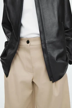 COS WIDE-LEG COTTON PANTS-Women Pants