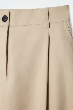 COS WIDE-LEG COTTON PANTS-Women Pants