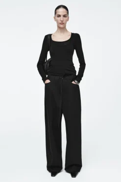COS WIDE-LEG DRAWSTRING PANTS-Women Pants