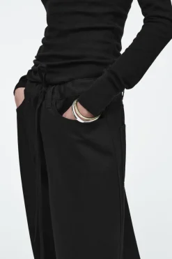 COS WIDE-LEG DRAWSTRING PANTS-Women Pants