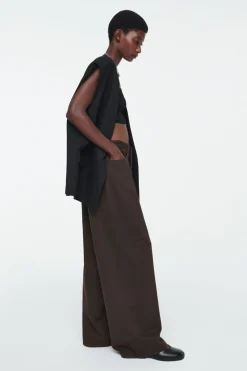 COS WIDE-LEG DRAWSTRING PANTS-Women Pants