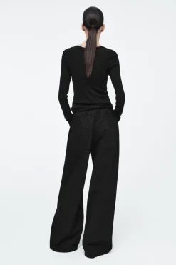 COS WIDE-LEG DRAWSTRING PANTS-Women Pants
