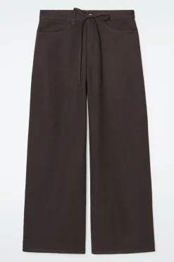 COS WIDE-LEG DRAWSTRING PANTS-Women Pants