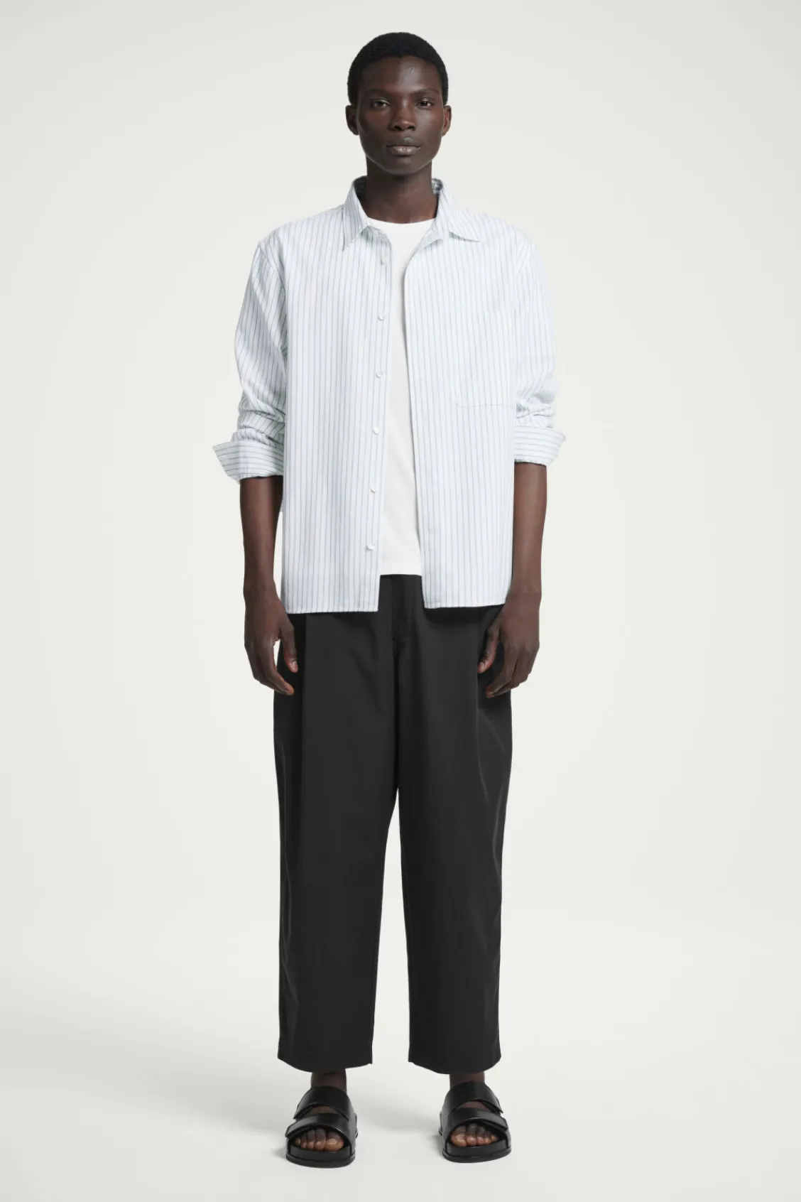 COS WIDE-LEG ELASTICATED PANTS- Pants