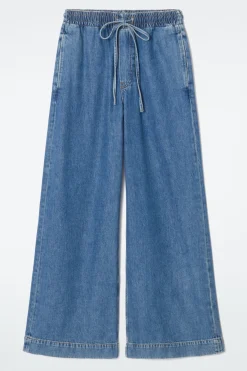 COS WIDE-LEG FLUID DENIM PANTS-Women Jeans | Pants