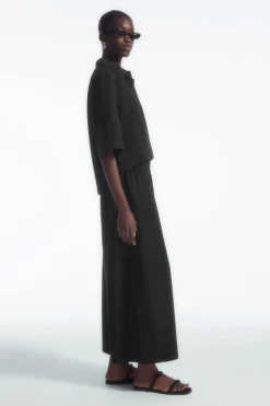 COS WIDE-LEG JERSEY CULOTTES-Women Pants
