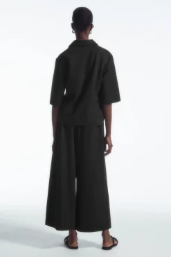 COS WIDE-LEG JERSEY CULOTTES-Women Pants