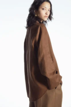 COS WIDE-SLEEVED LINEN SHIRT-Women Shirts & Blouses | Tops