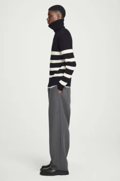 COS WOOL AND COTTON-BLEND HALF-ZIP SWEATER- Sweaters & Cardigans