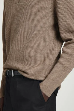 COS WOOL AND COTTON-BLEND HALF-ZIP SWEATER- Sweaters & Cardigans