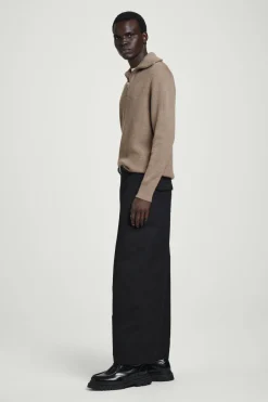 COS WOOL AND COTTON-BLEND HALF-ZIP SWEATER- Sweaters & Cardigans
