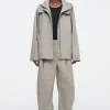 COS WOOL BARREL-LEG UTILITY PANTS-Women Pants