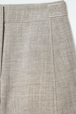 COS WOOL BARREL-LEG UTILITY PANTS-Women Pants