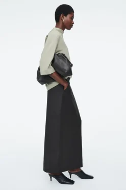COS WOOL COLUMN MAXI SKIRT-Women Skirts