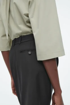COS WOOL COLUMN MAXI SKIRT-Women Skirts
