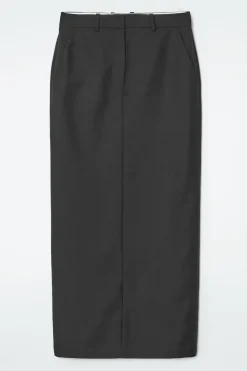 COS WOOL COLUMN MAXI SKIRT-Women Skirts