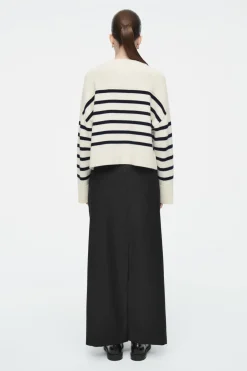 COS WOOL CREW-NECK CARDIGAN-Women Sweaters & Cardigans