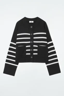 COS WOOL CREW-NECK CARDIGAN-Women Sweaters & Cardigans