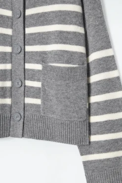 COS WOOL CREW-NECK CARDIGAN-Women Sweaters & Cardigans