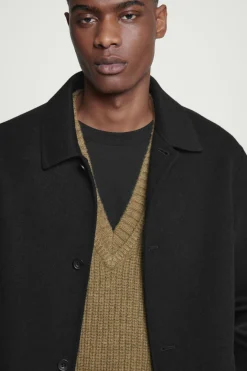 COS WOOL-CASHMERE V-NECK HYBRID TANK- Cashmere | Sweaters & Cardigans