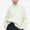 COS WRAP-COLLAR MERINO WOOL JUMPER-Women Tops | Sweaters & Cardigans