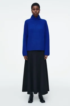 COS WRAP-COLLAR MERINO WOOL JUMPER-Women Tops | Sweaters & Cardigans