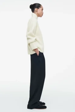 COS WRAP-COLLAR MERINO WOOL JUMPER-Women Tops | Sweaters & Cardigans