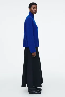 COS WRAP-COLLAR MERINO WOOL JUMPER-Women Tops | Sweaters & Cardigans