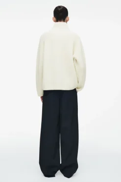 COS WRAP-COLLAR MERINO WOOL JUMPER-Women Tops | Sweaters & Cardigans