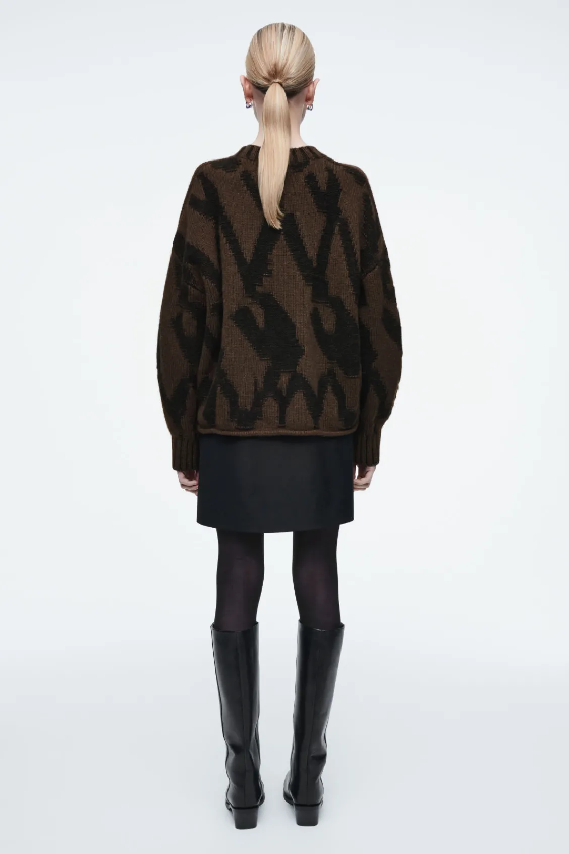COS WRAP-EFFECT WOOL MINI SKIRT-Women Skirts